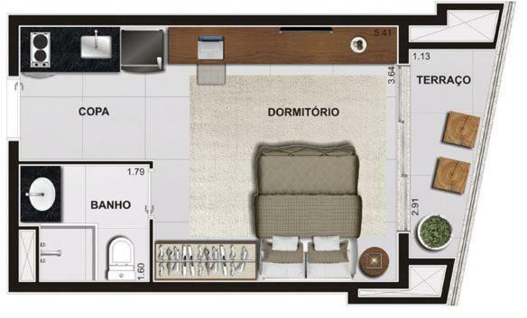Apartamento Aurora Paulistana Apto504 São Paulo